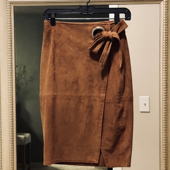 Express Dresses & Skirts - Faux Suede Express Skirt